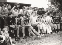 1979 - Baník na našem hřišti - lavička Baníku.